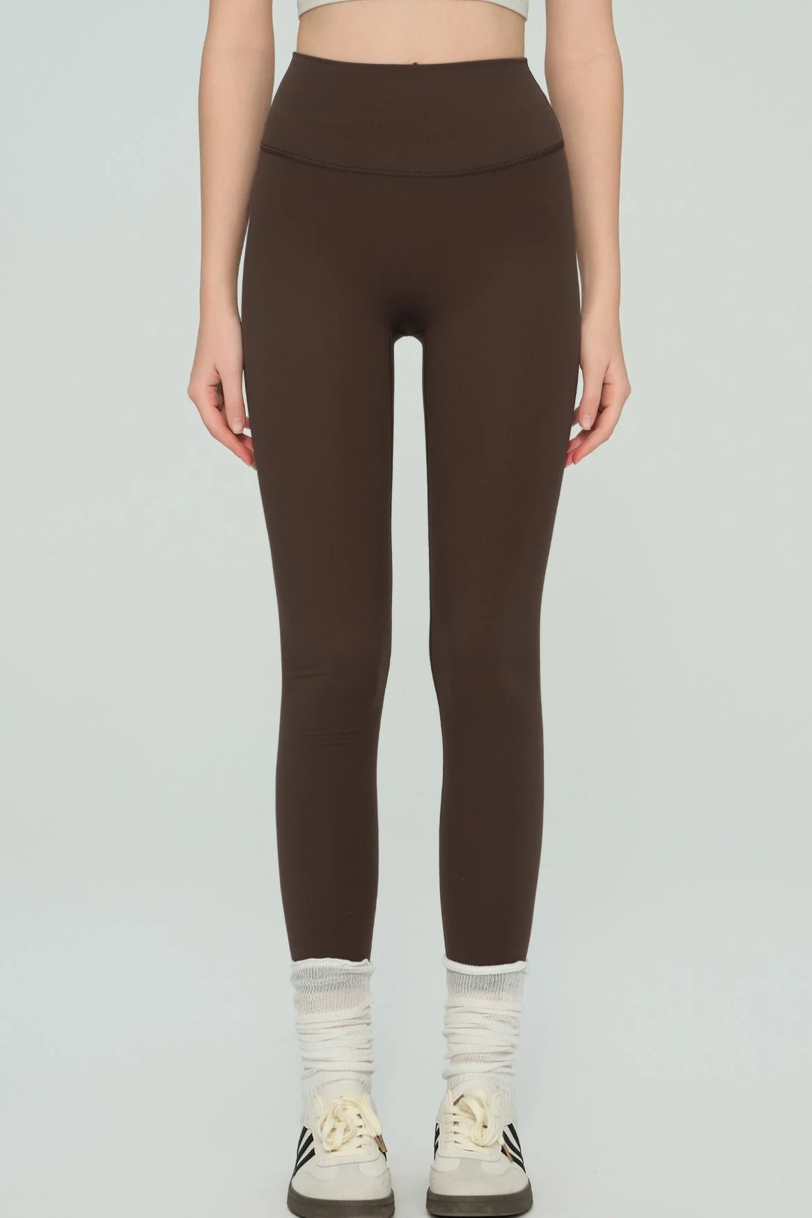 High-Waisted Fleece Lined Sculpting Leggings - Image 7