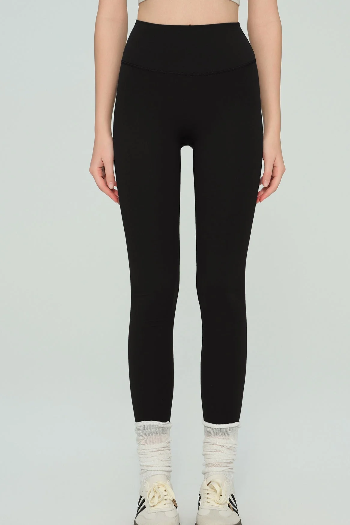 High-Waisted Fleece Lined Sculpting Leggings - Image 9