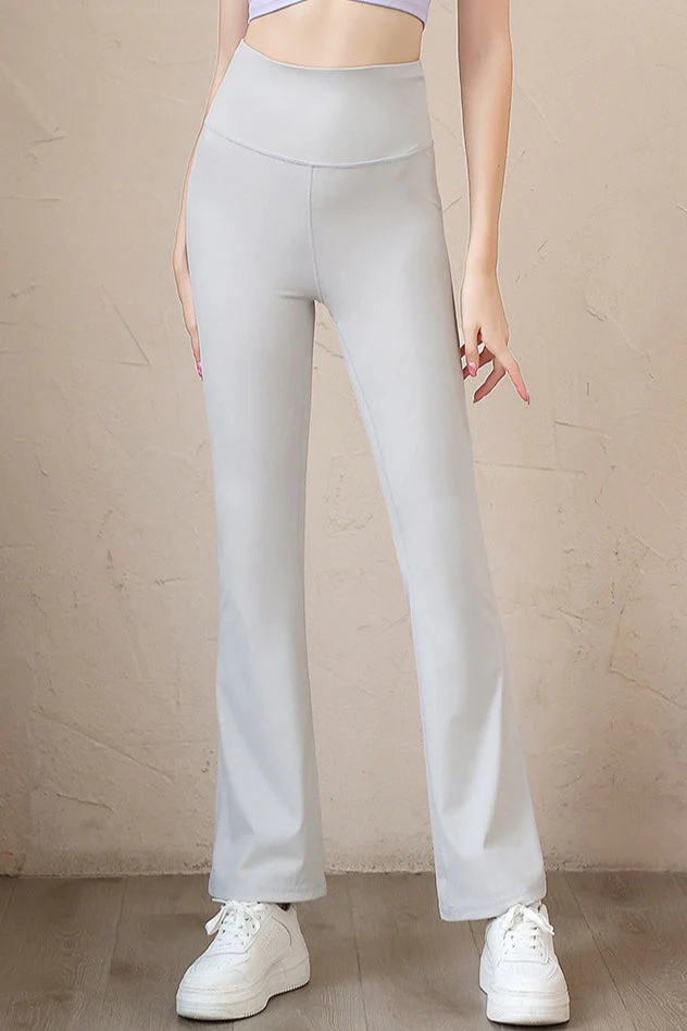 High-Waisted Slim-Fit Quick-Dry Flared Leggings - Image 3