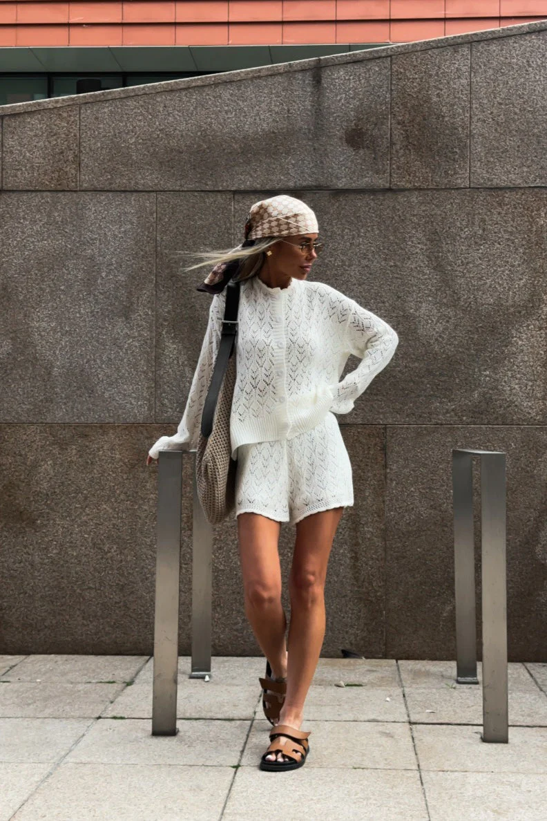 Hollow Knit Crochet Loose Two Piece Set - Image 6