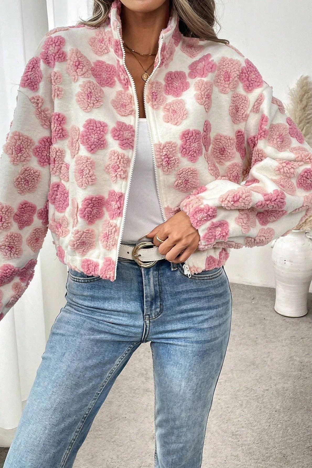 Jacquard Trendy Stylish Jacket Coat - Image 2