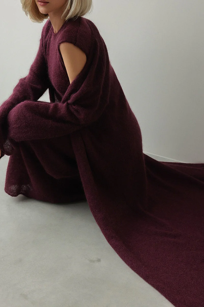 Knit Cardigan Sleeveless Dress Two Piece Set - Image 9