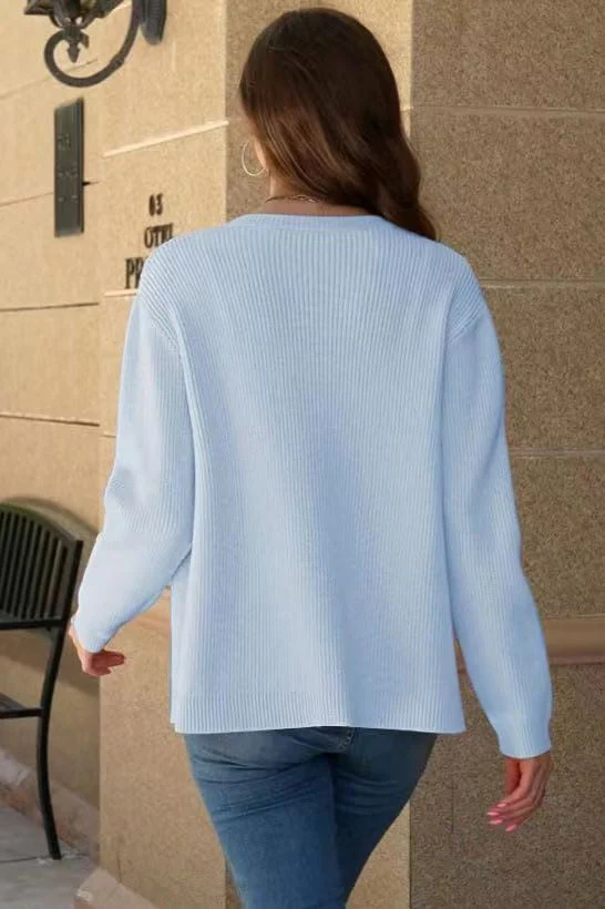 Knit Cozy Long-Sleeve Cardigan - Image 11