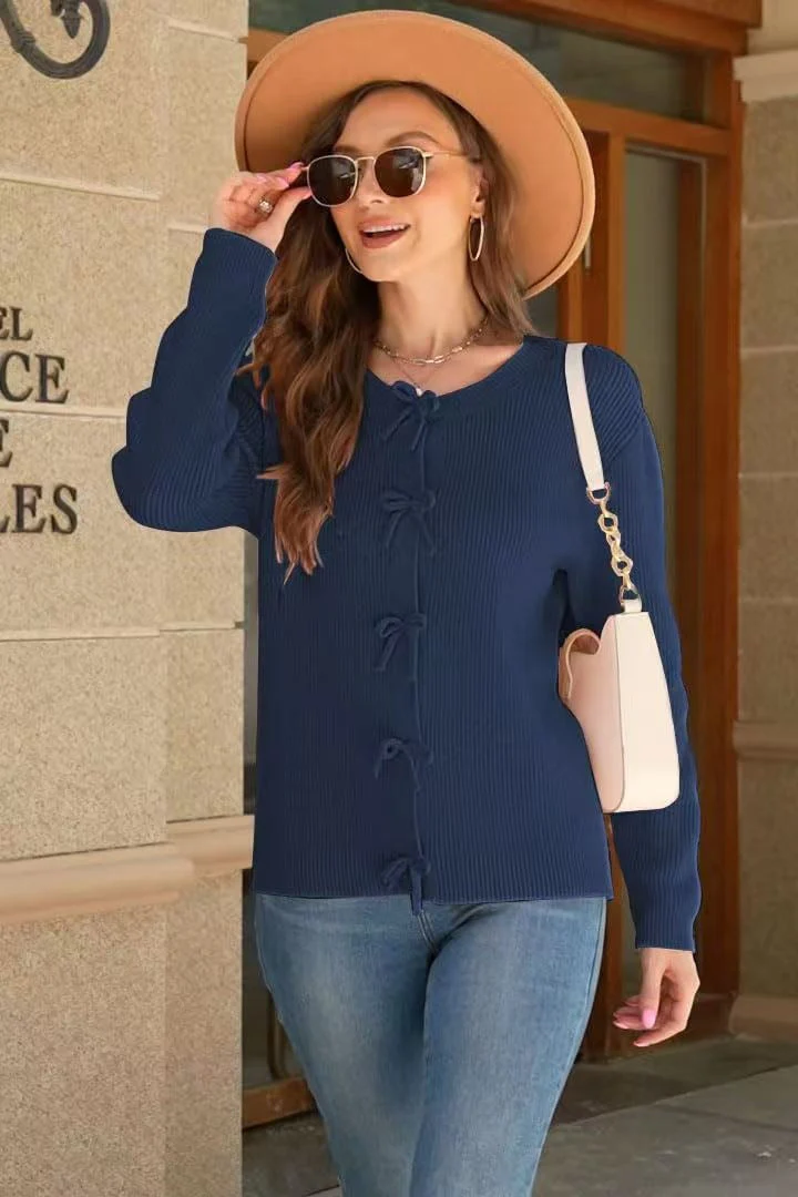 Knit Cozy Long-Sleeve Cardigan - Image 14
