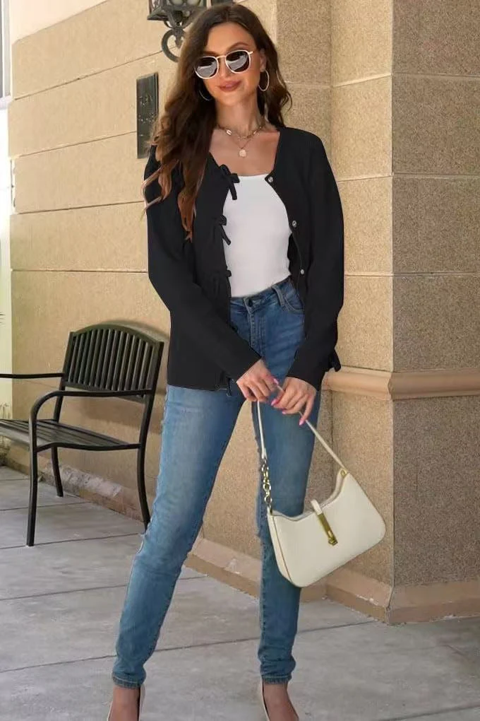 Knit Cozy Long-Sleeve Cardigan - Image 17