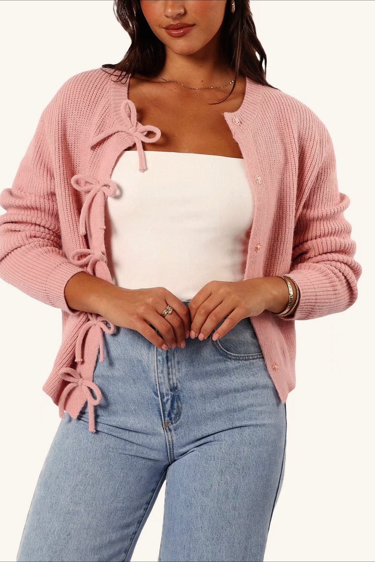 Knit Cozy Long-Sleeve Cardigan - Image 2