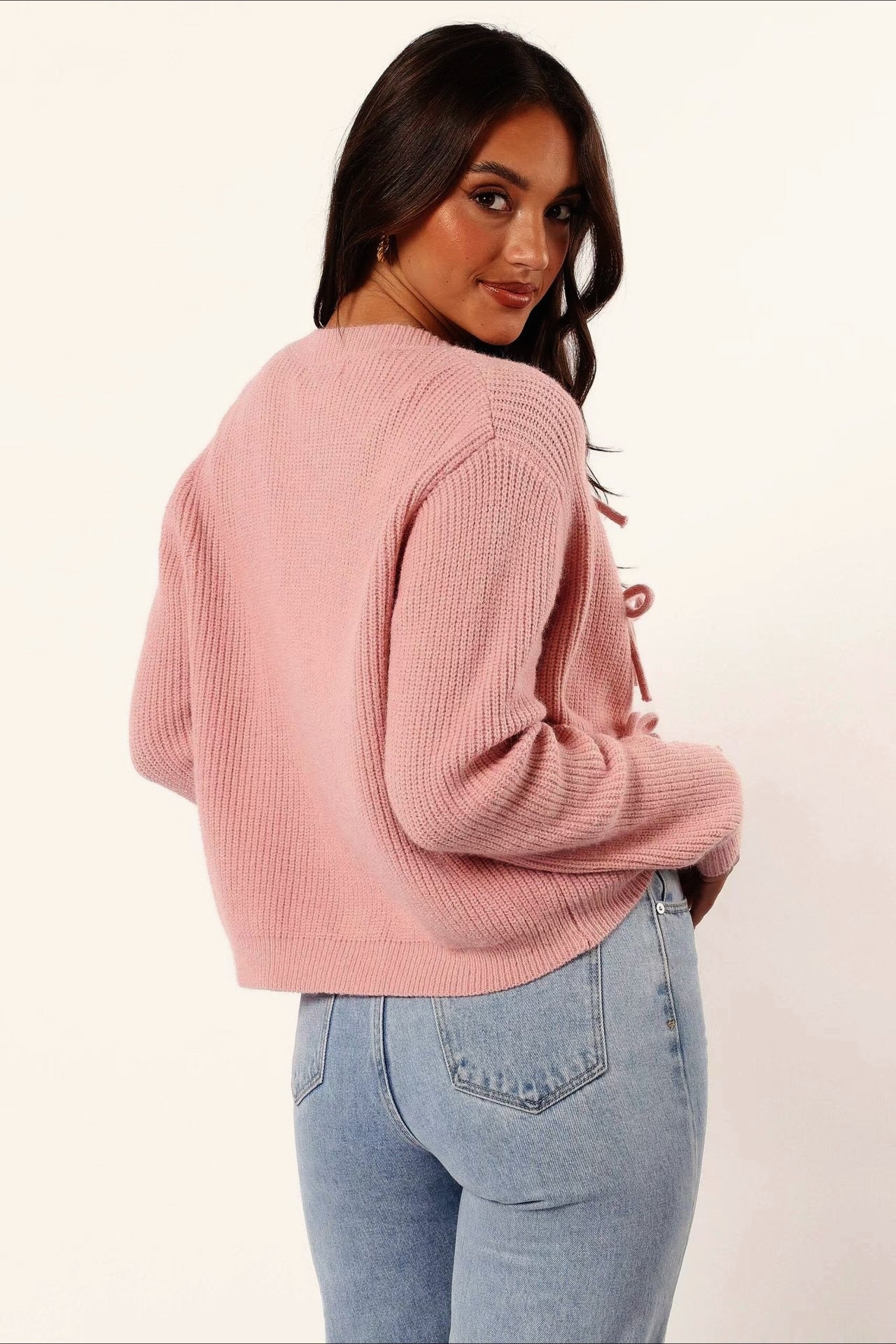 Knit Cozy Long-Sleeve Cardigan - Image 4