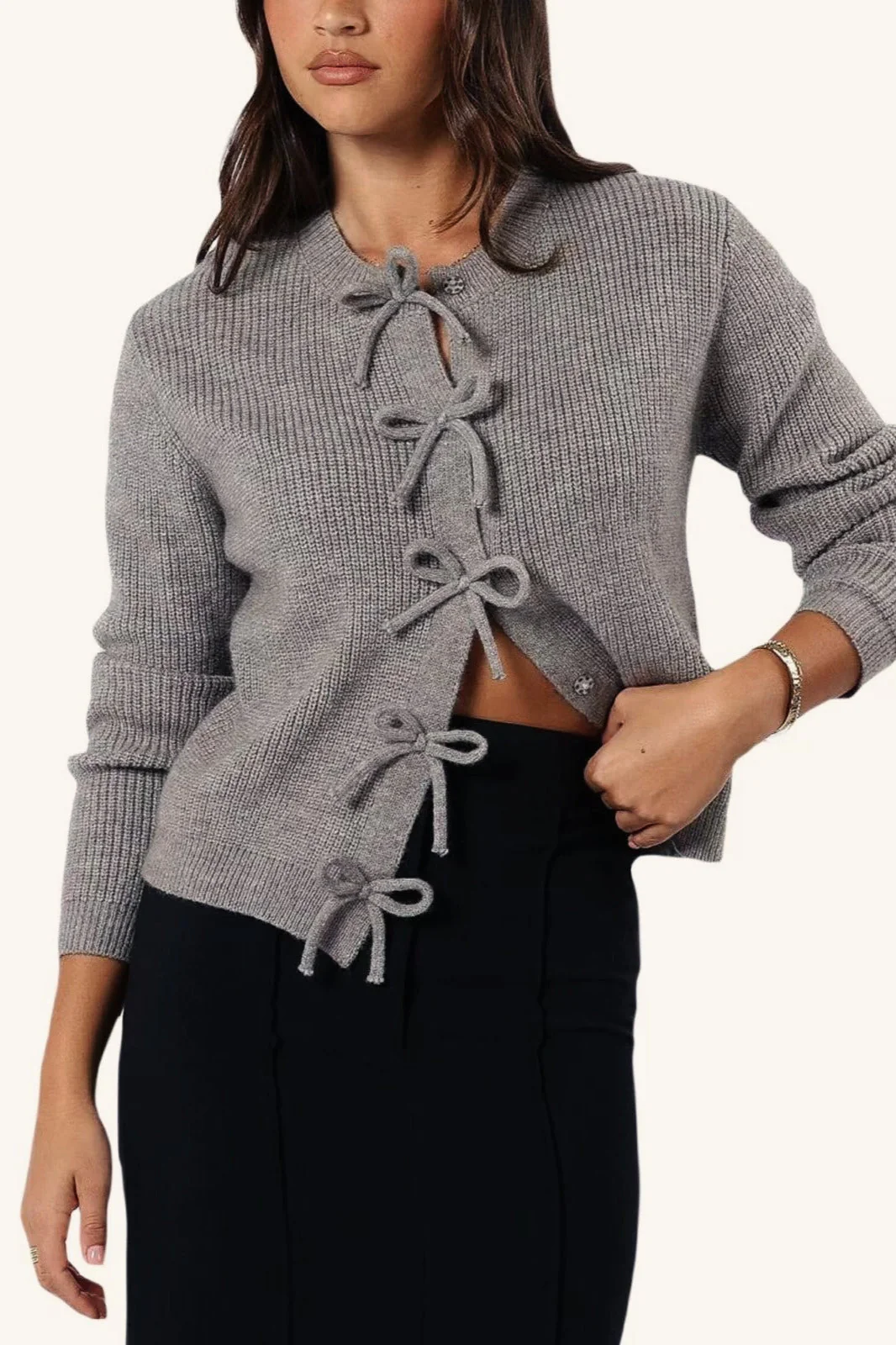 Knit Cozy Long-Sleeve Cardigan - Image 7