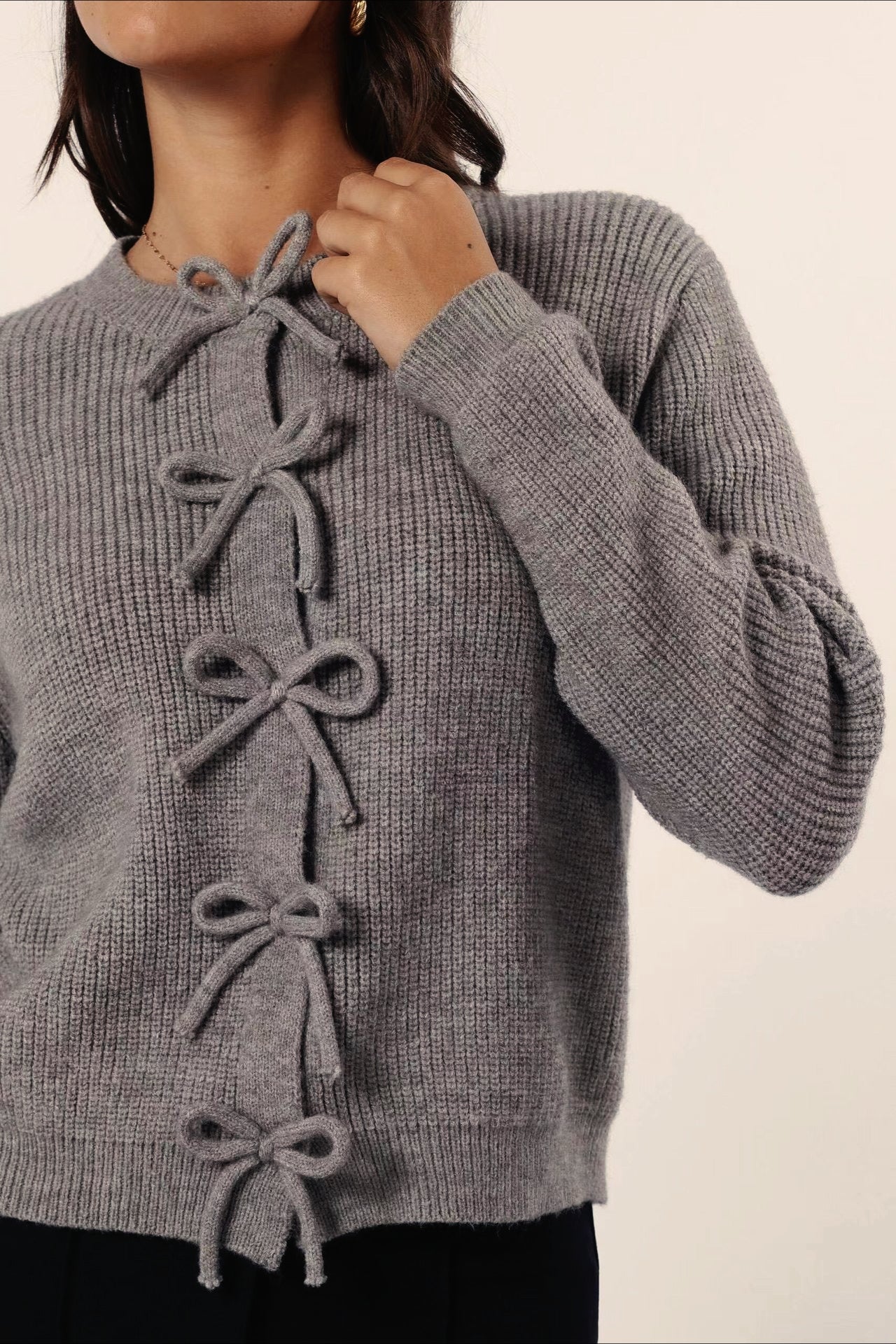 Knit Cozy Long-Sleeve Cardigan - Image 8