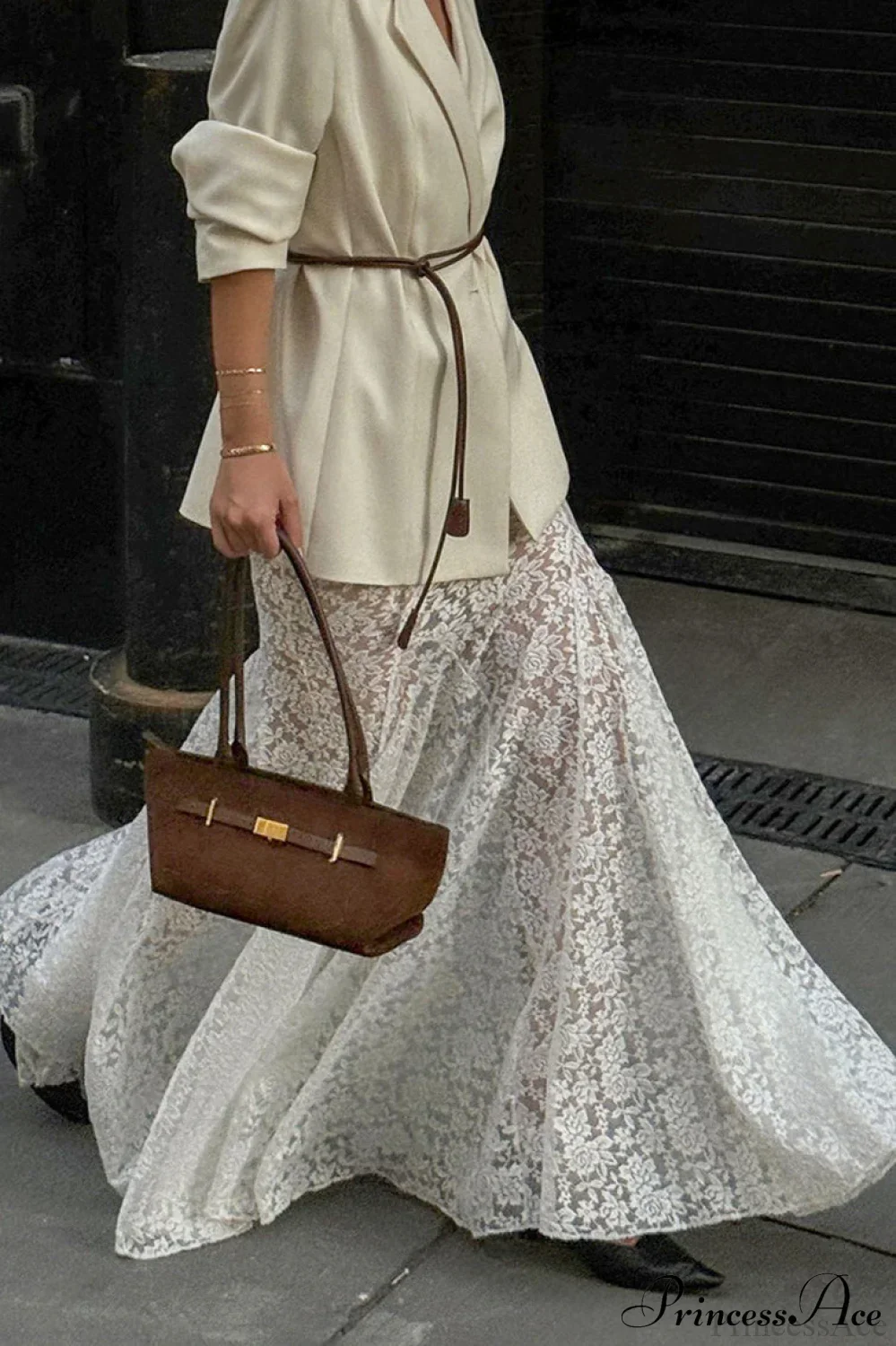 Lace Maxi Mermaid Skirt - Image 3