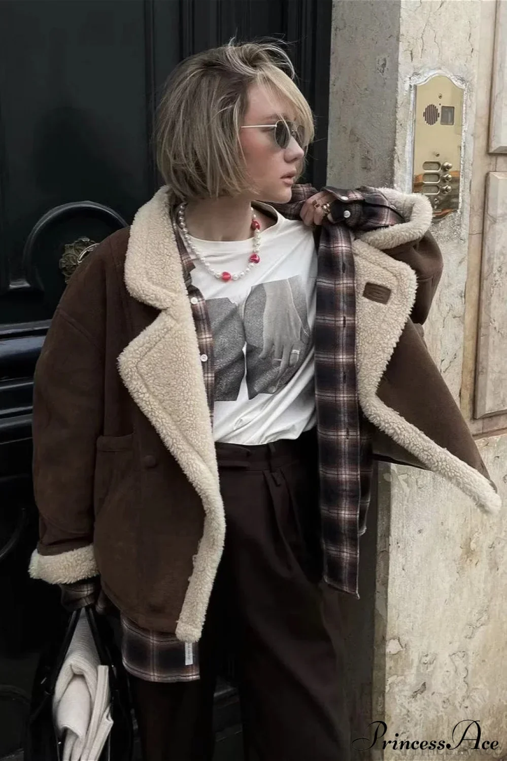 Lambswool Retro Loose Casual Coat - Image 2