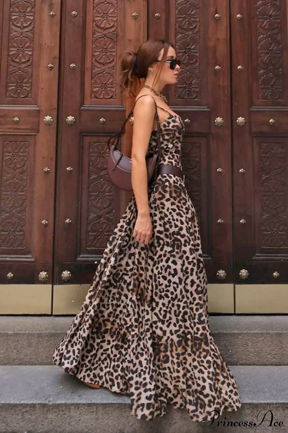 Leopard Cami Sexy Print Maxi Dress - Image 2