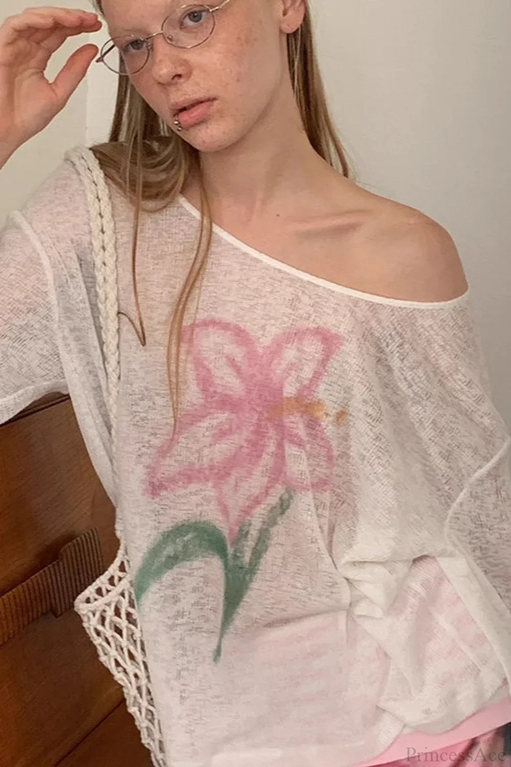 Lightweight Sun Protection Loose Casual Slouchy Blouse - Image 3