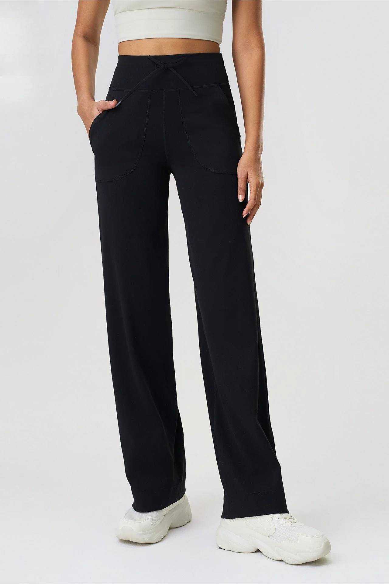 Long Comfort Stretch Straight Leg Yoga Leggings - Image 6