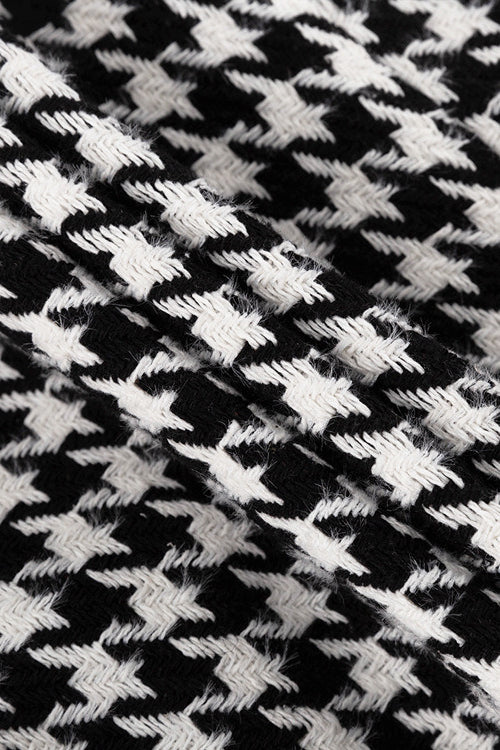 Long Houndstooth Trench High End Overcoat - Image 4