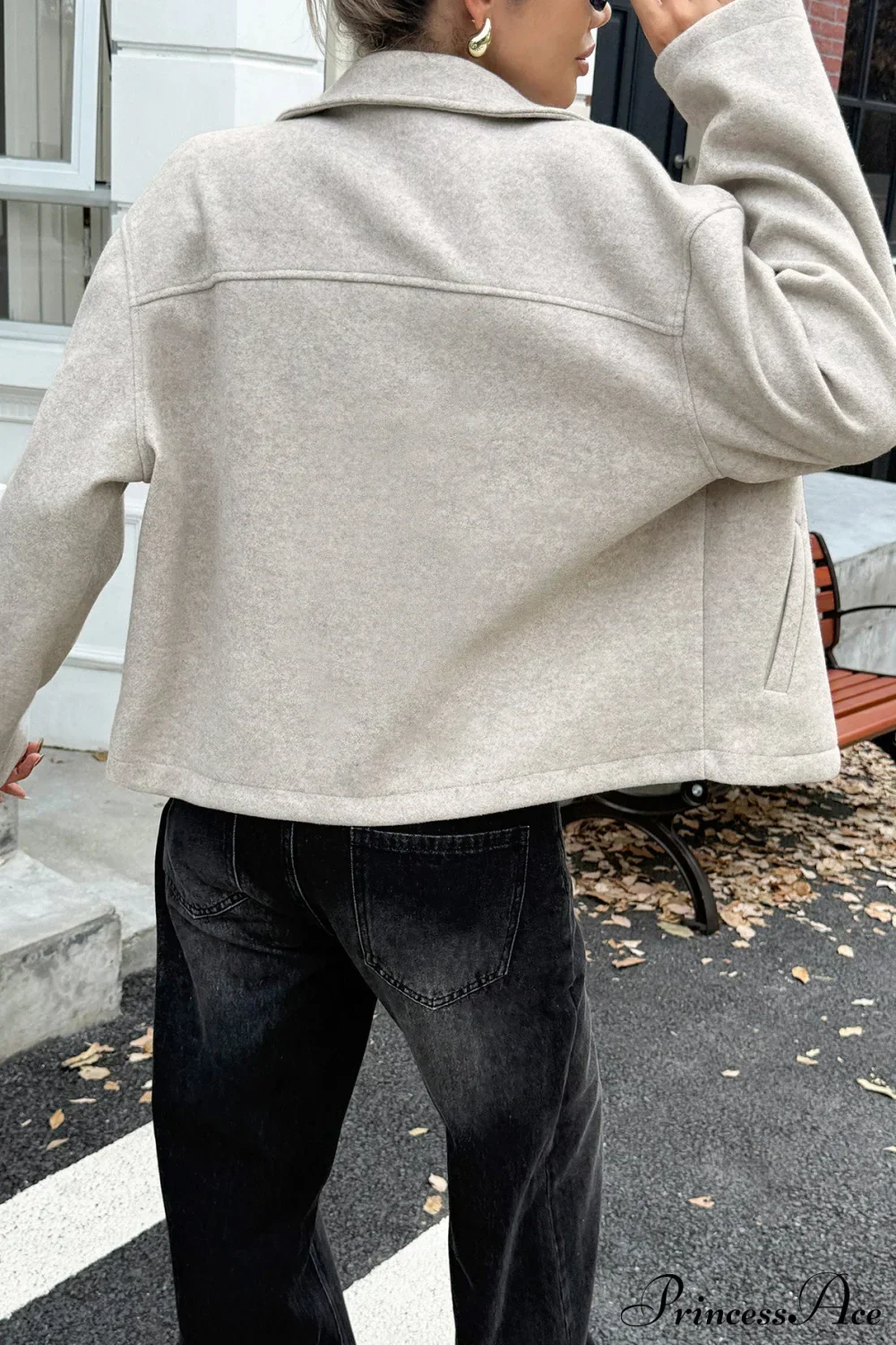 Long Sleeve Elegant Versatile Coat - Image 3