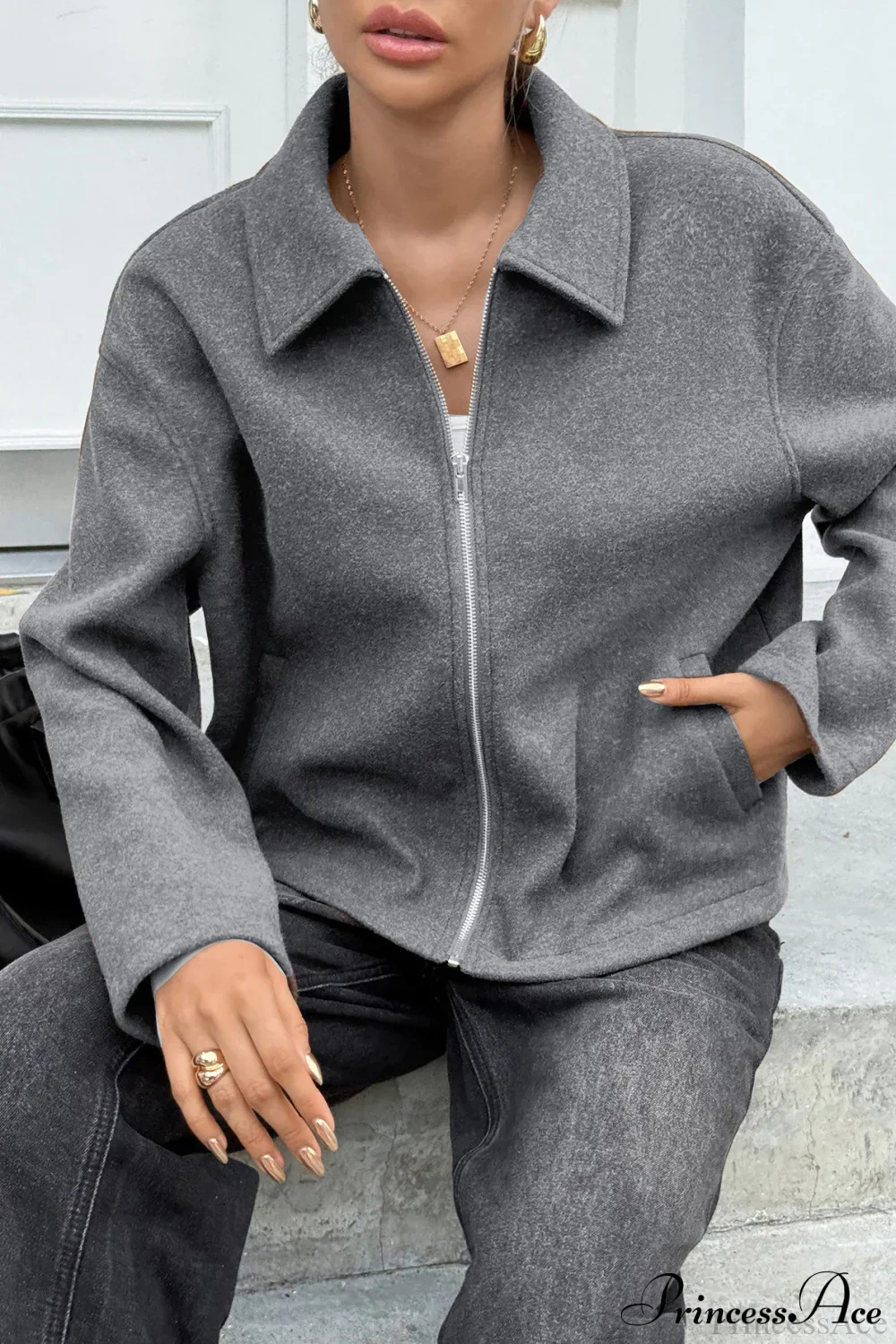 Long Sleeve Elegant Versatile Coat - Image 5
