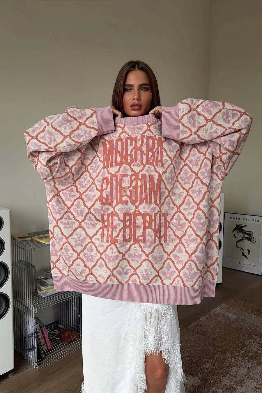 Long Sleeve Soft Knit Crew Neck Pullover Sweater - Image 3