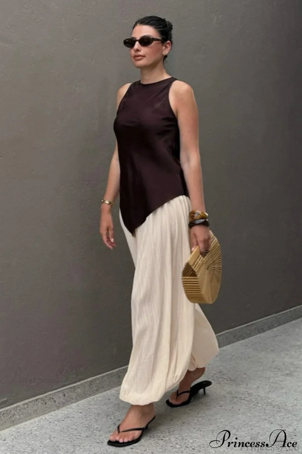 Loose Bubble Cuffed Pants - Image 4