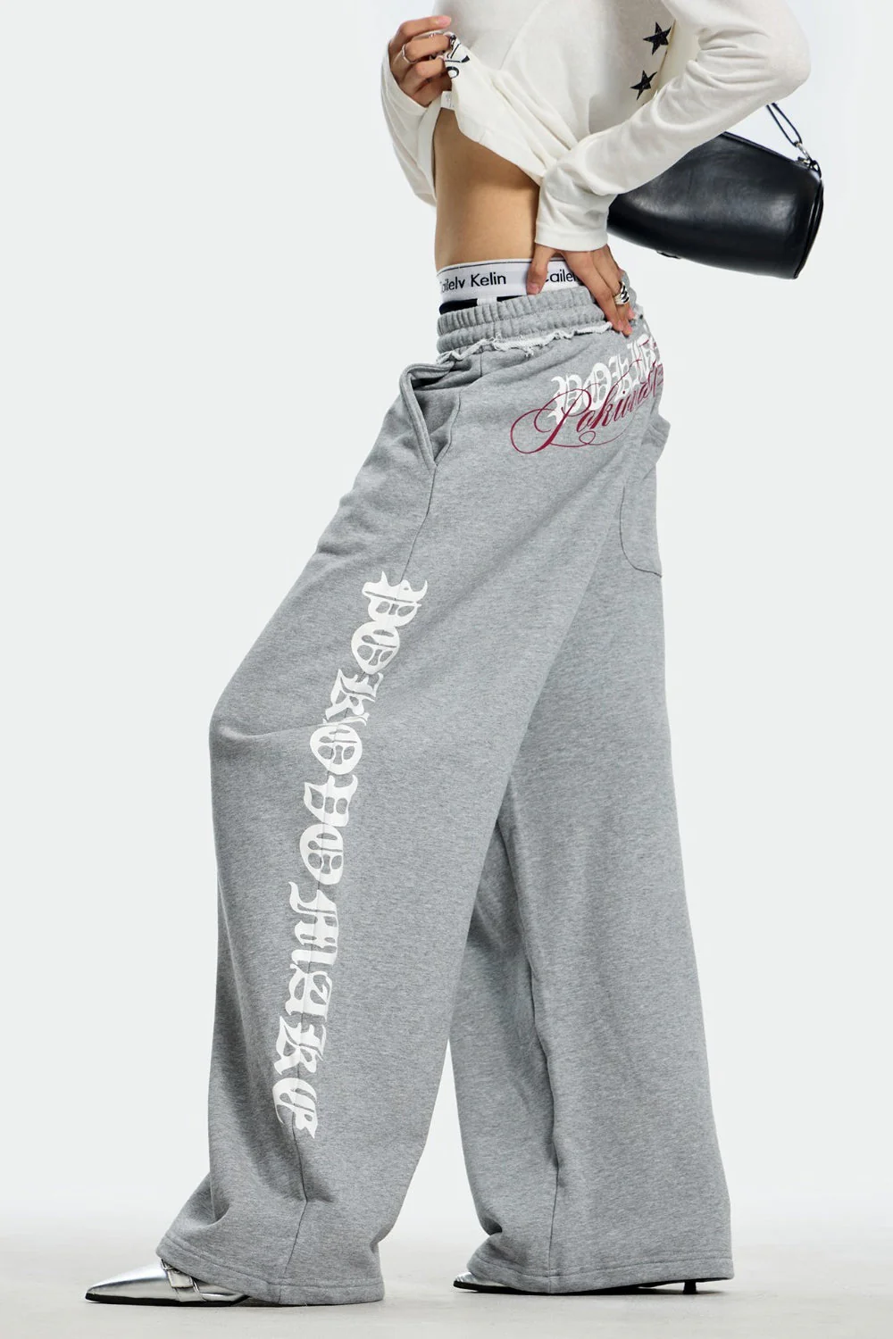 Loose Dropped Shoulder Sweat Pants - Image 3