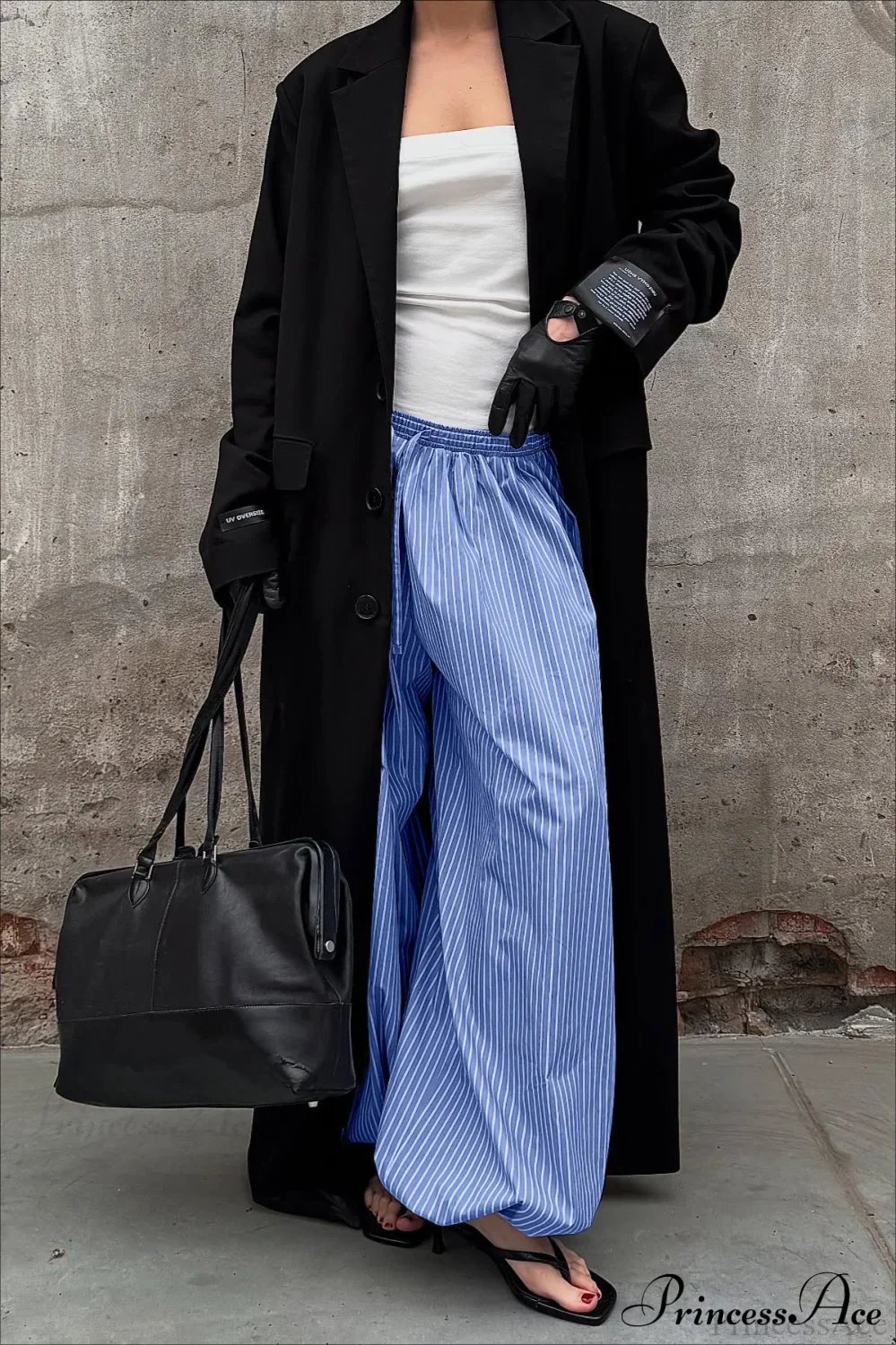 Loose Stripe Harem Pants - Image 3