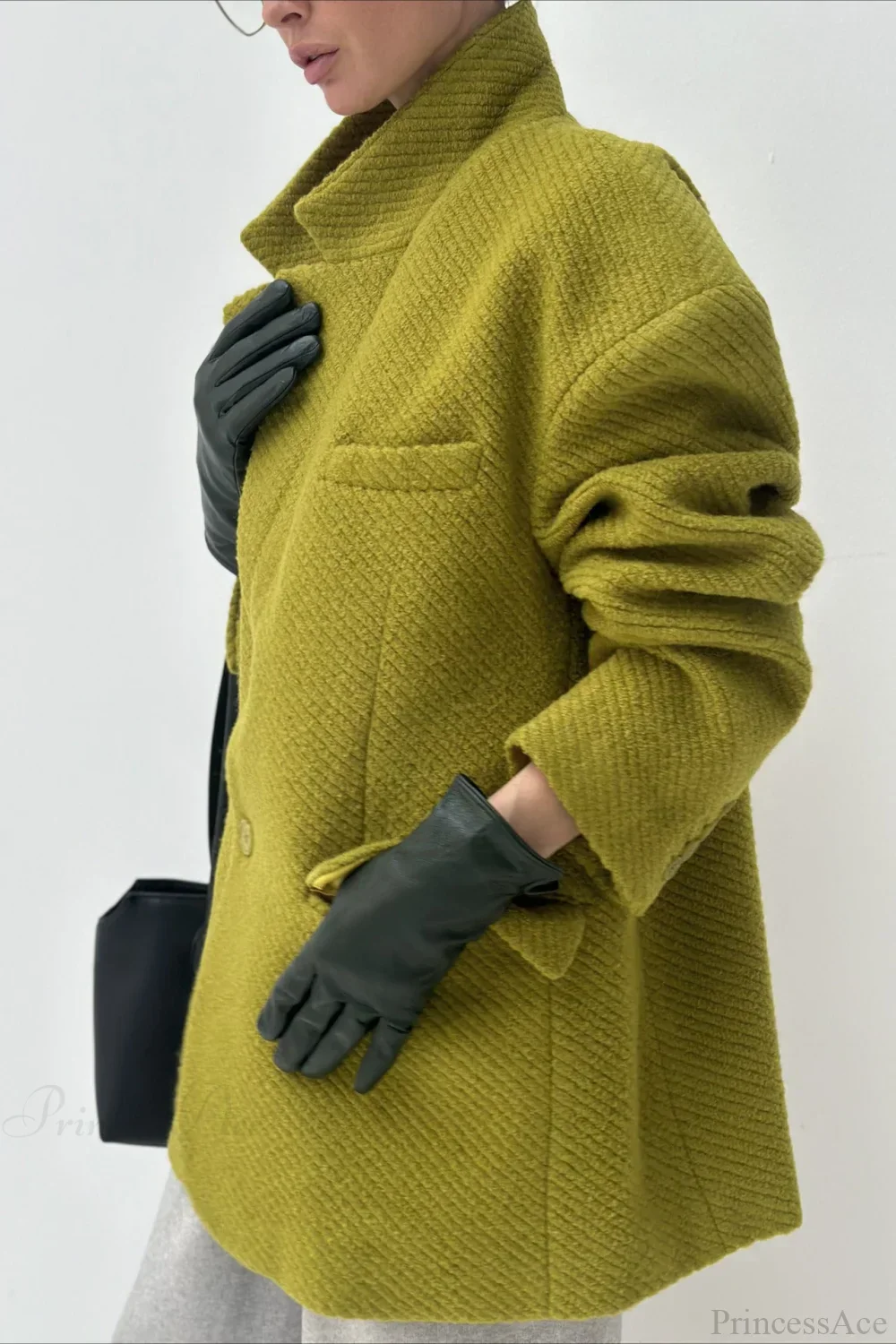 Loose Wool Blazer Warm Versatile Coat - Image 2