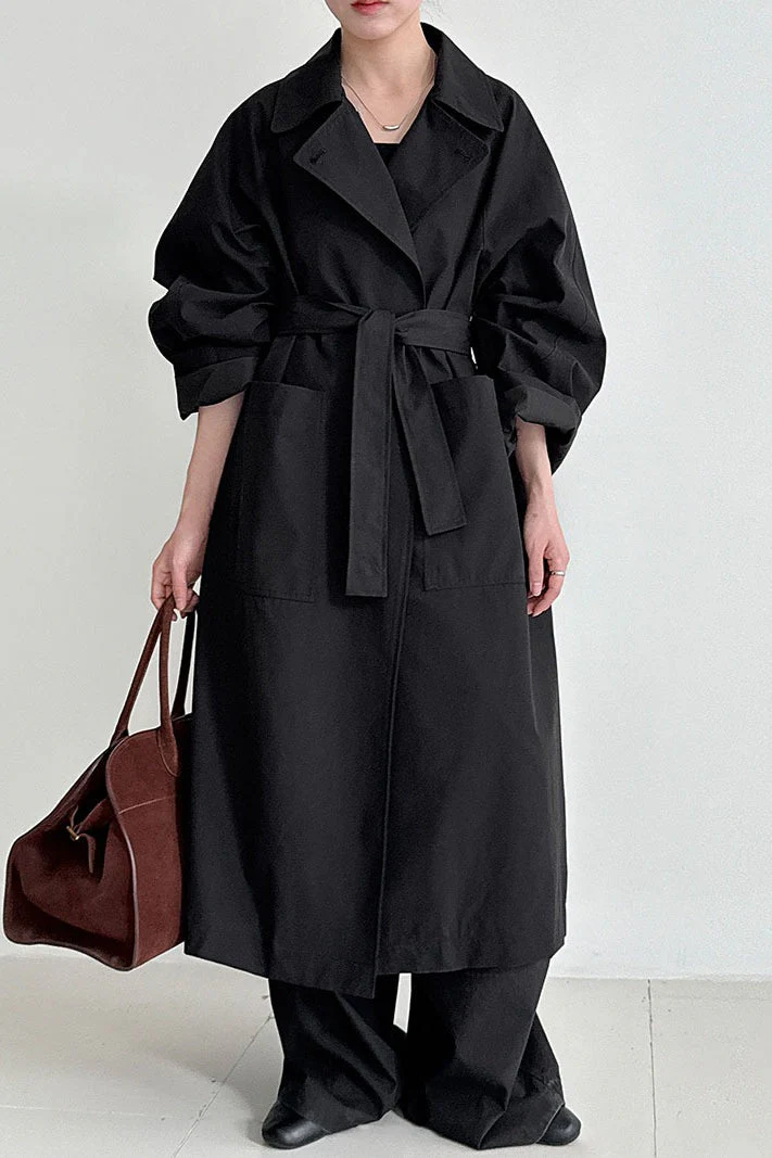Luxi Vintage Loose Large-Pocket Unique Overcoat - Image 5