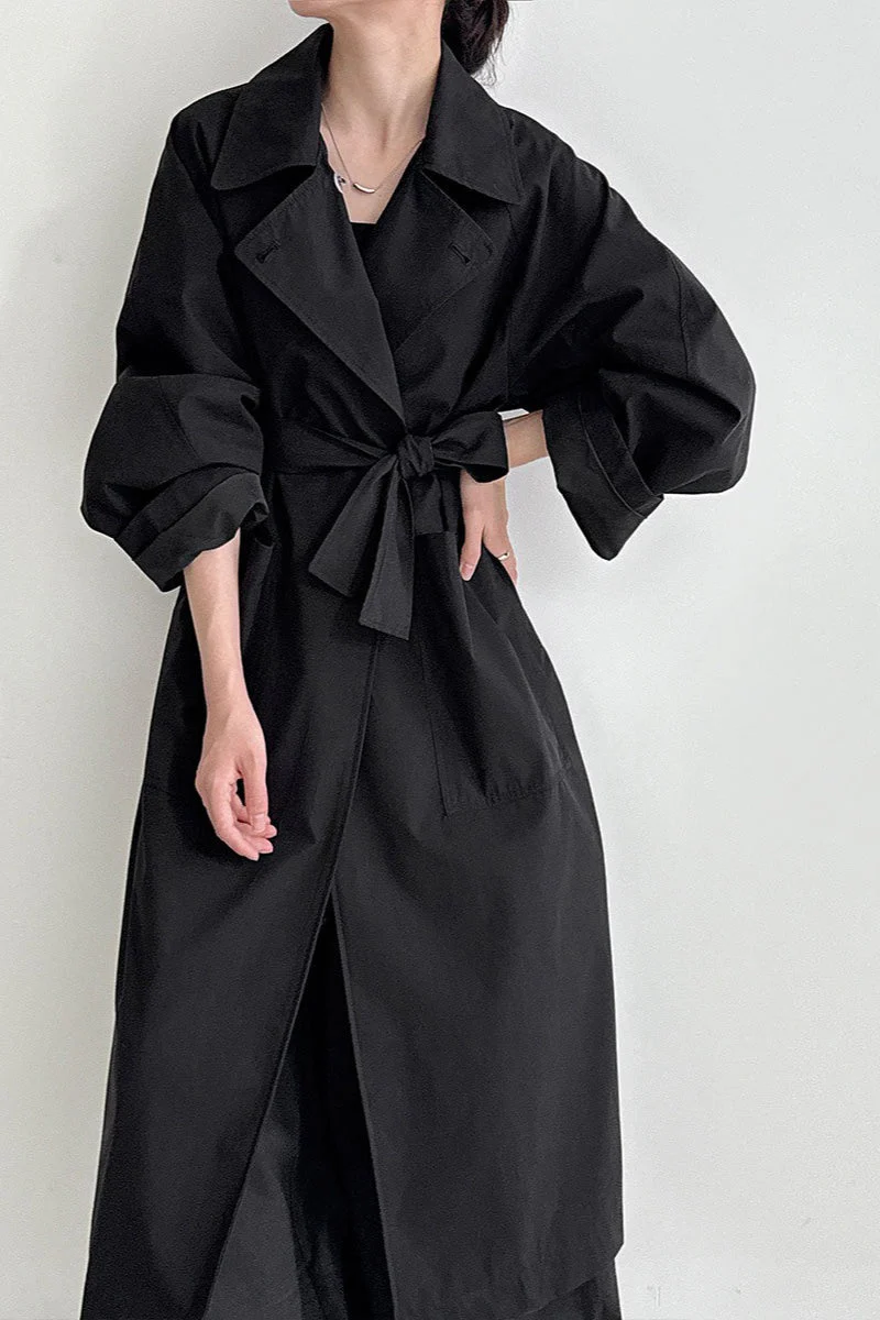 Luxi Vintage Loose Large-Pocket Unique Overcoat - Image 6