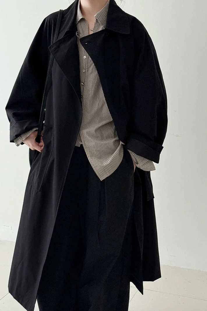 Luxi Vintage Loose Large-Pocket Unique Overcoat - Image 7