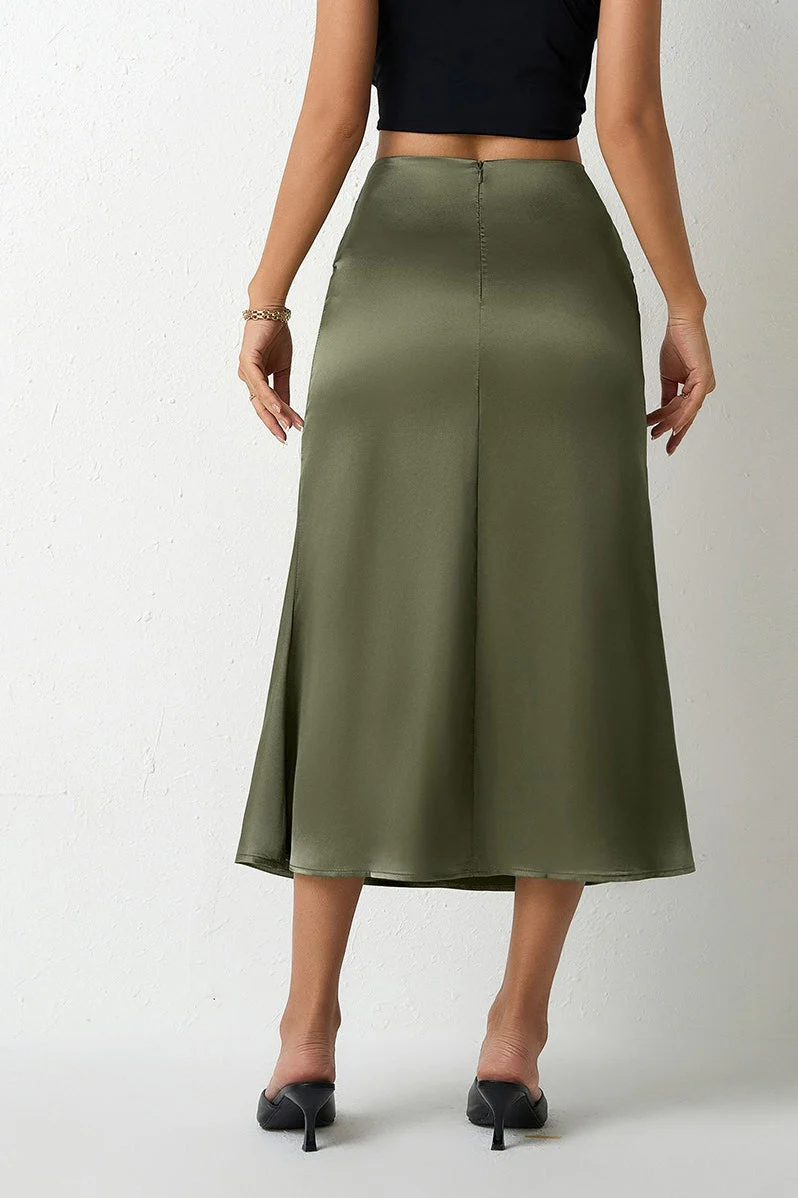 Mermaid Tail Satin Skirt - Image 12