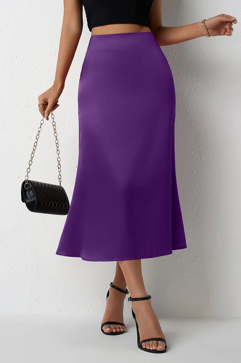 Mermaid Tail Satin Skirt - Image 13