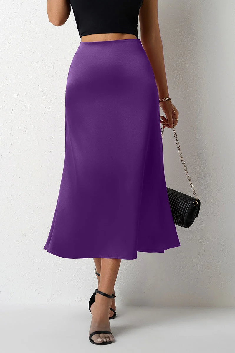 Mermaid Tail Satin Skirt - Image 14