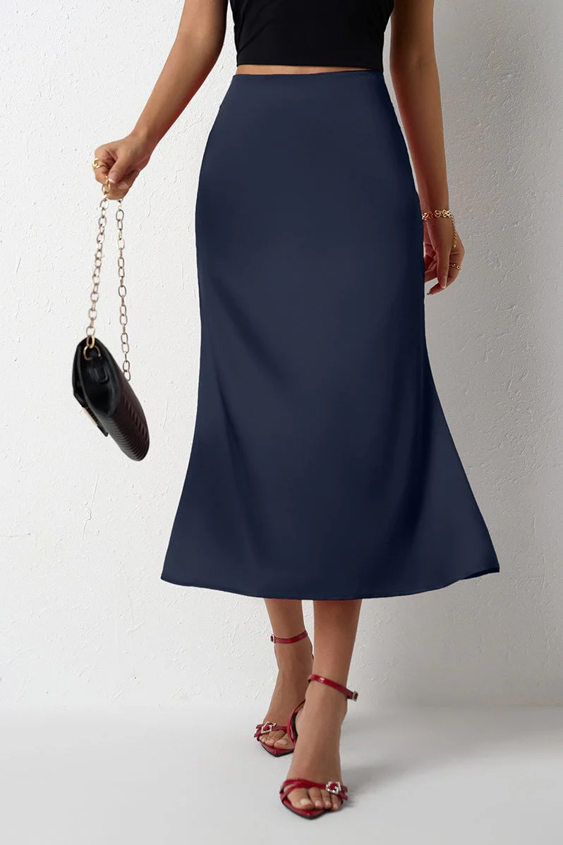 Mermaid Tail Satin Skirt - Image 18