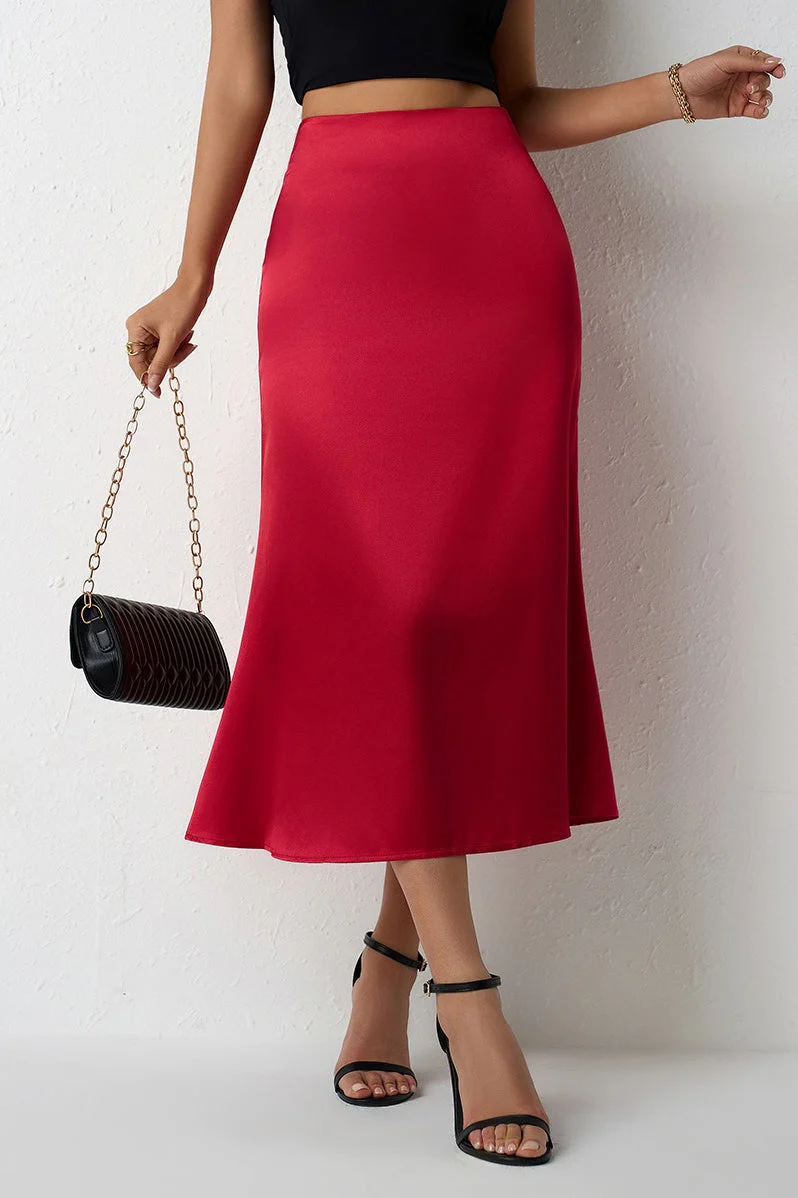 Mermaid Tail Satin Skirt - Image 2
