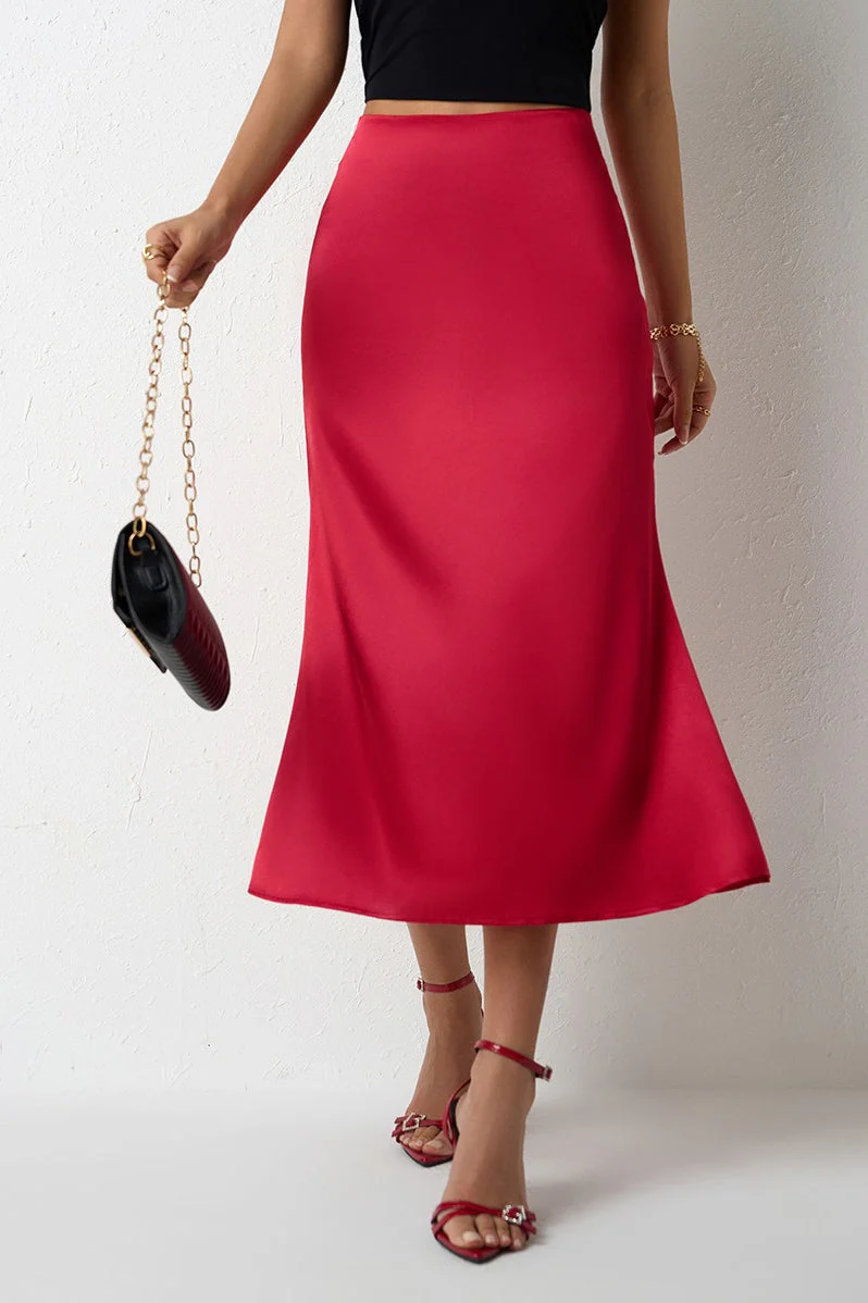 Mermaid Tail Satin Skirt - Image 3