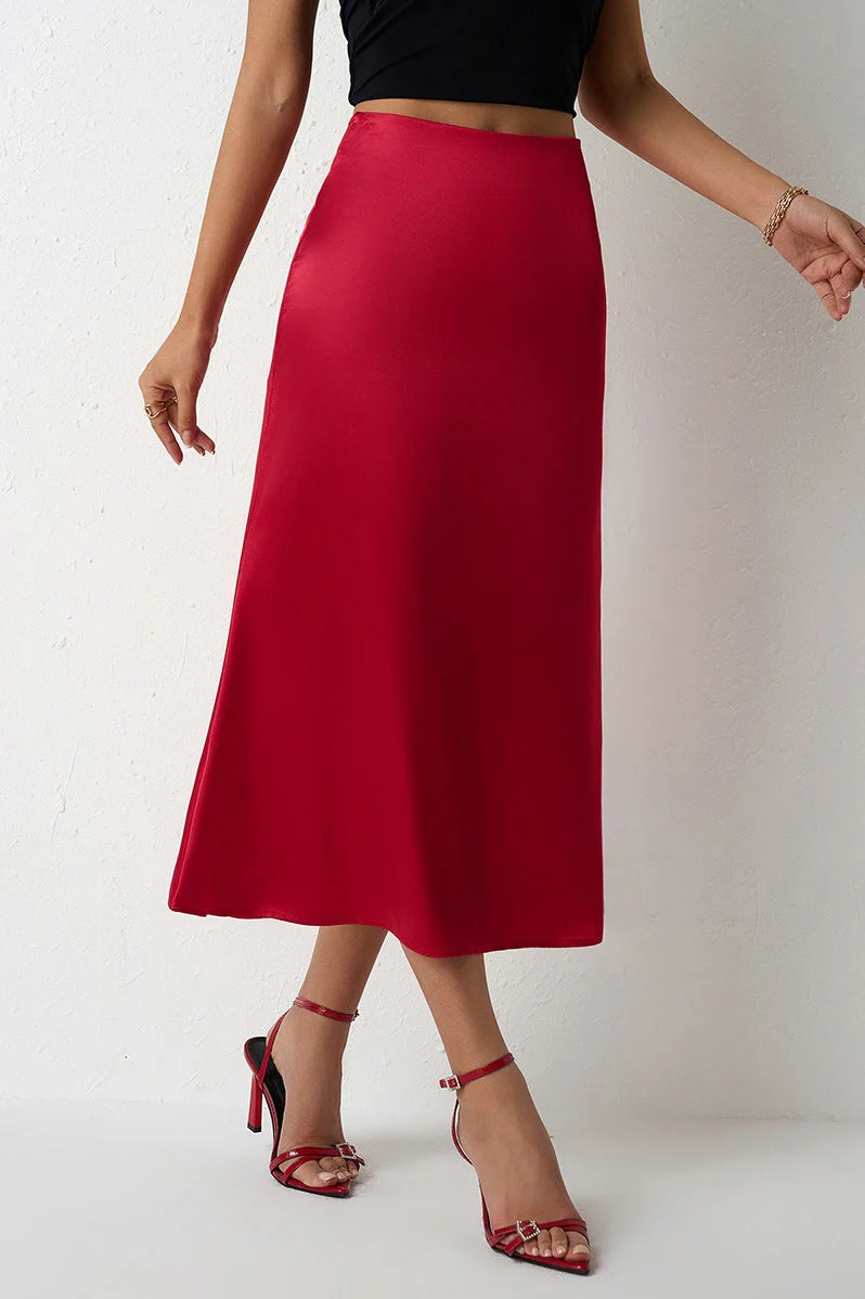 Mermaid Tail Satin Skirt - Image 4