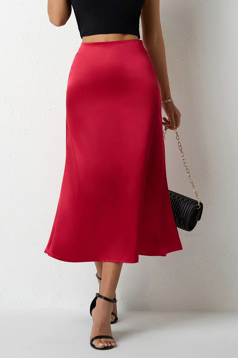 Mermaid Tail Satin Skirt - Image 5