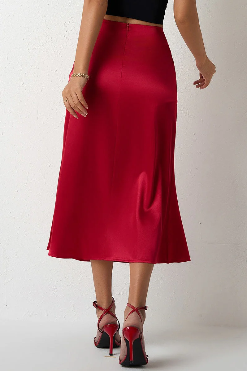 Mermaid Tail Satin Skirt - Image 6
