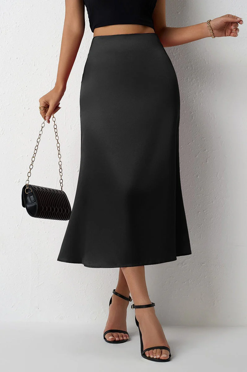 Mermaid Tail Satin Skirt - Image 9