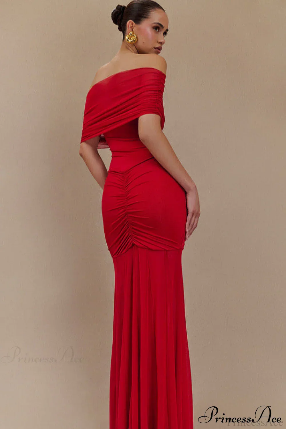 Mesh Panel Strapless Elegant Bodycon Party Dress - Image 11