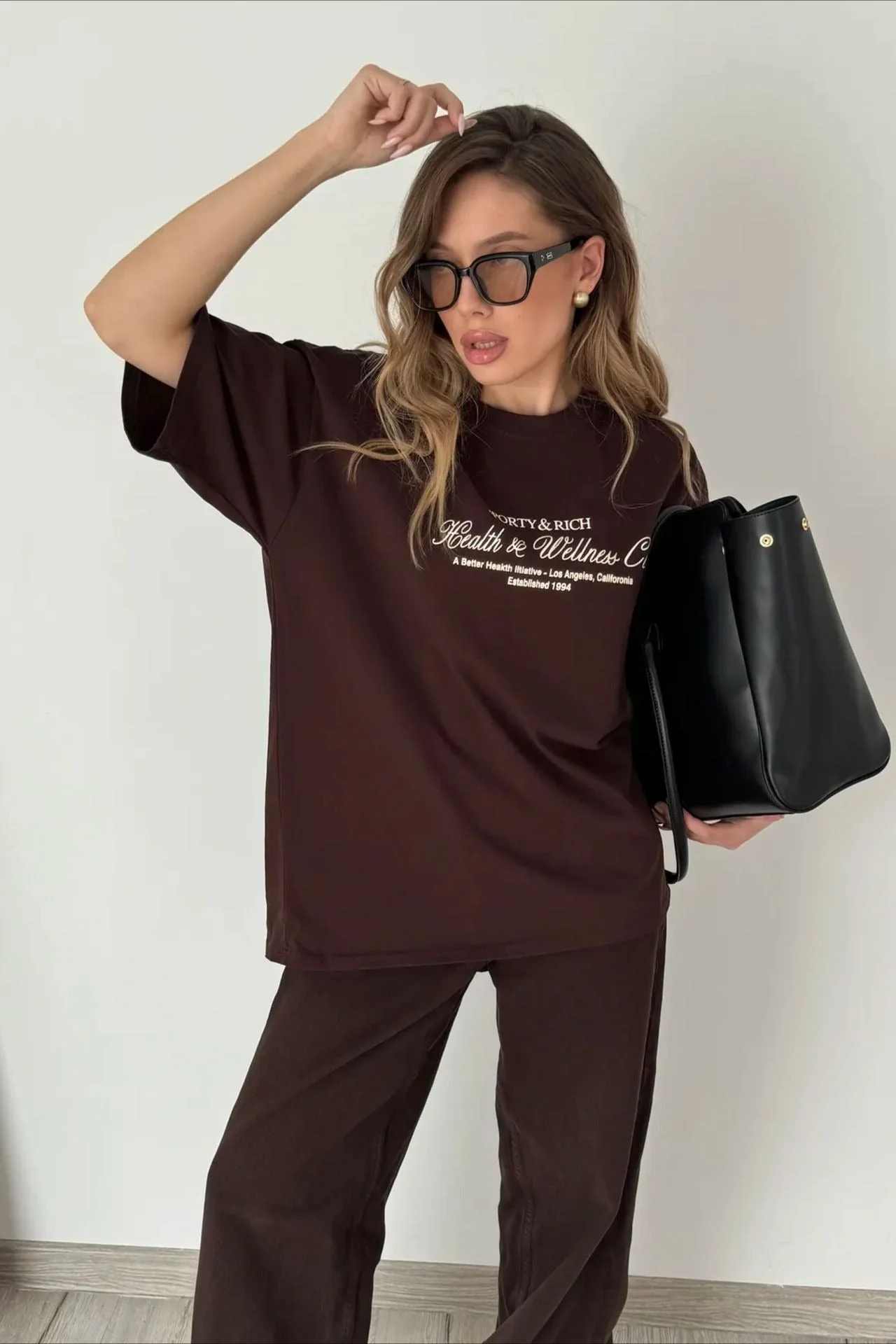 Minimalist Casual Cotton Letter Print Short Sleeve T-shirt - Image 6