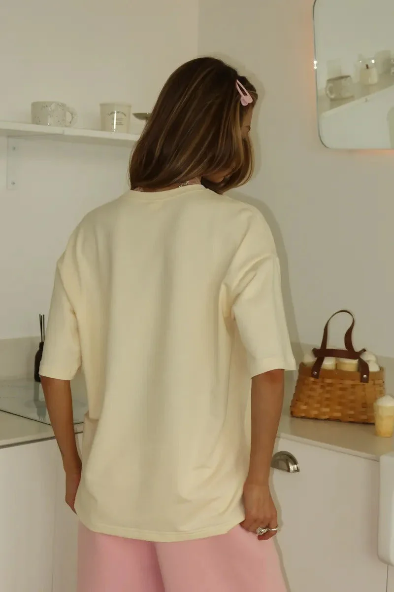 Minimalist Casual Fresh Print Cotton Short Sleeve T-shirt - Image 6
