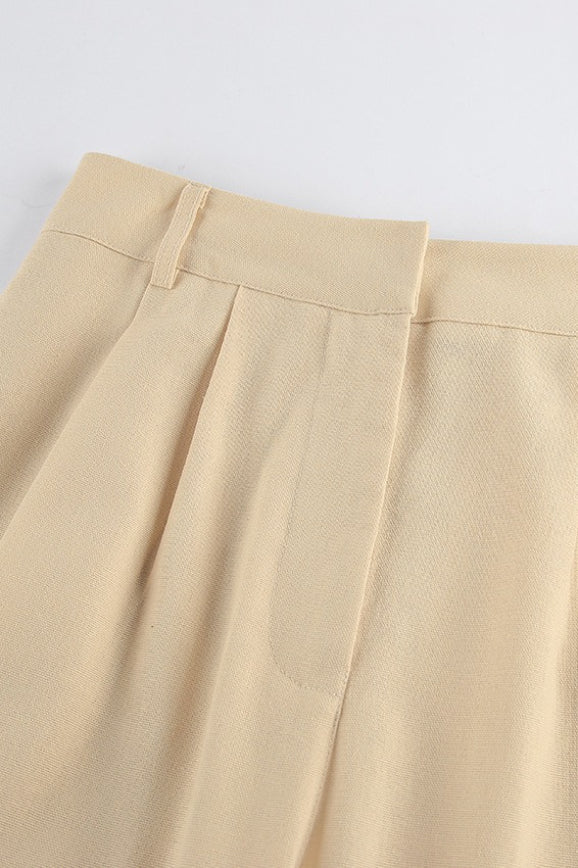 One Shoulder Asymmetric Tie Top High Waist Pants Two Piece Set - Image 7