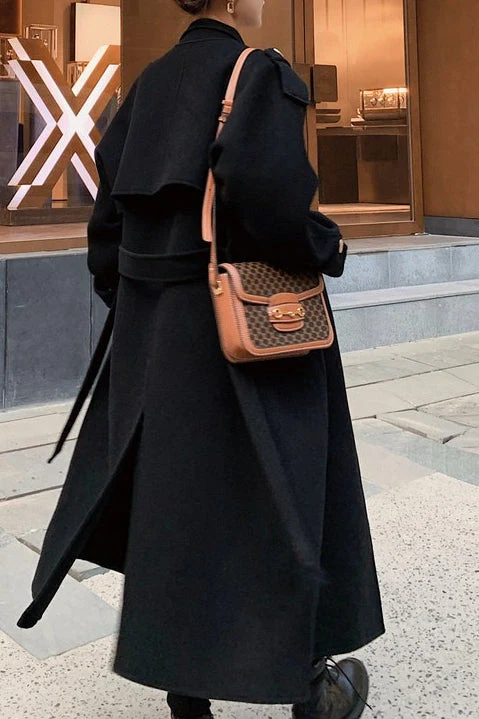 Oversized Double Breasted Overcoat - Image 6