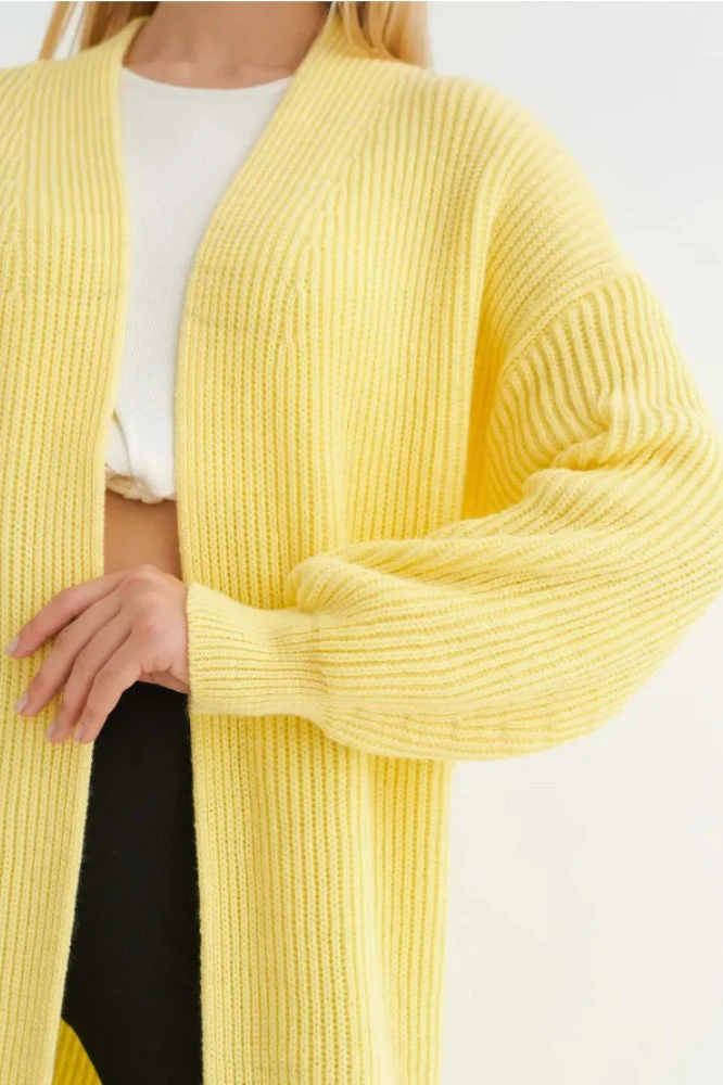 Oversized Long-Length Knit Cardigan - Image 14