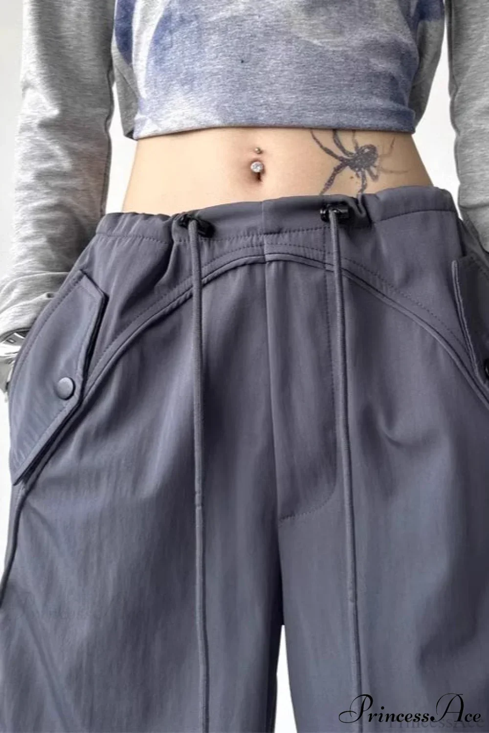 Parachute Wide-Leg Cargo Pants - Image 2
