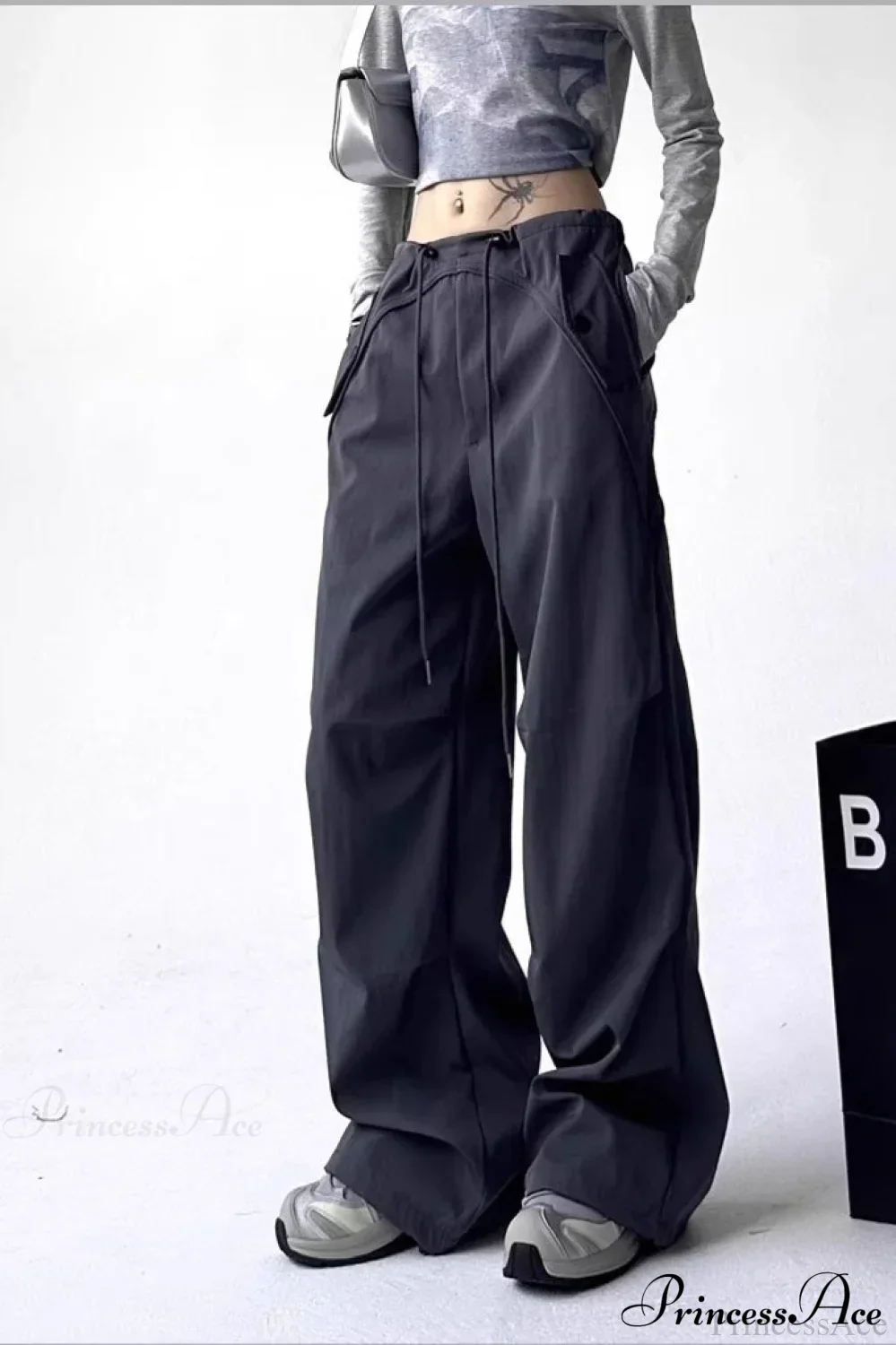Parachute Wide-Leg Cargo Pants - Image 3