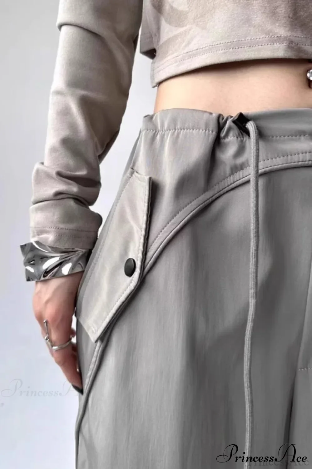 Parachute Wide-Leg Cargo Pants - Image 5