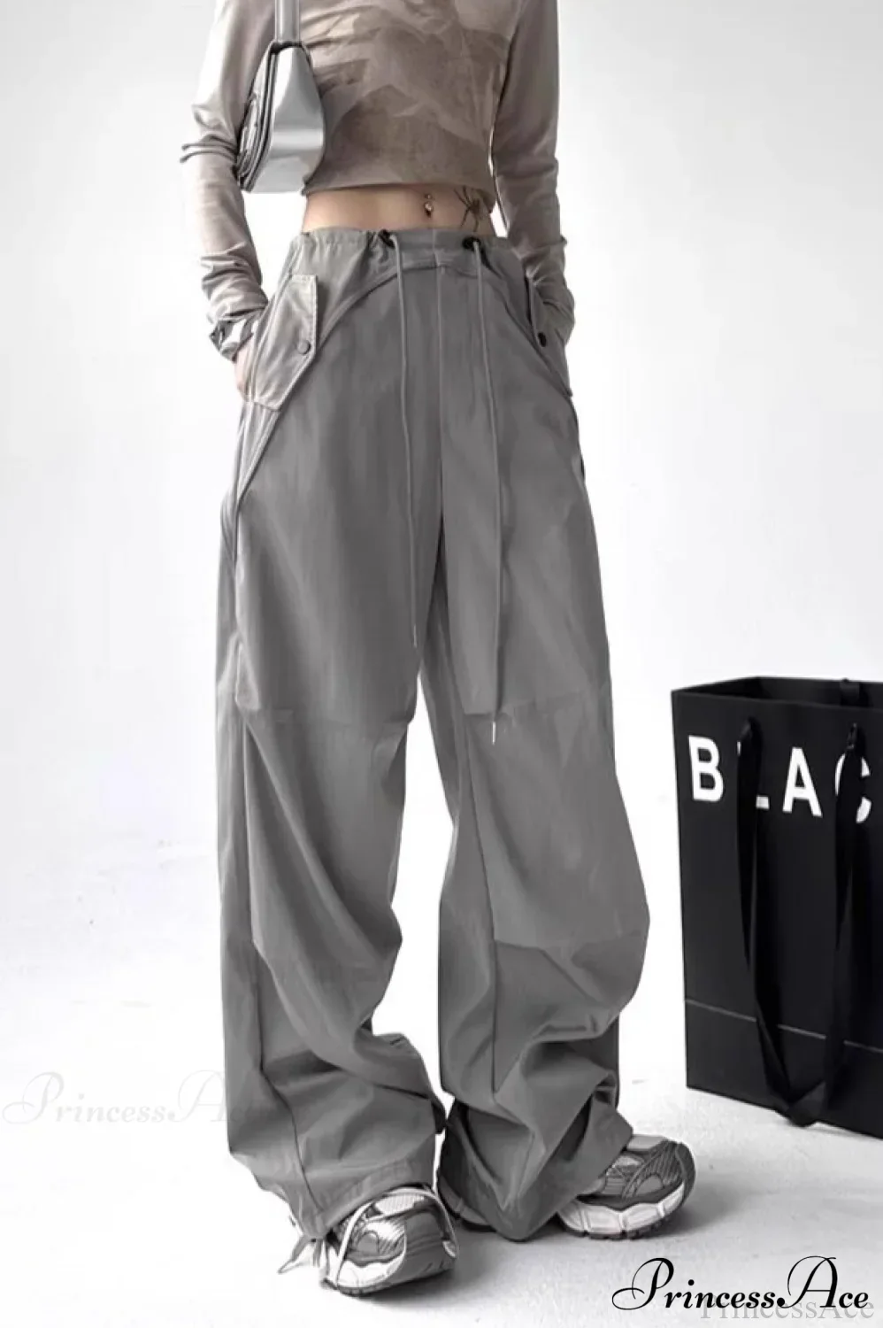 Parachute Wide-Leg Cargo Pants - Image 6