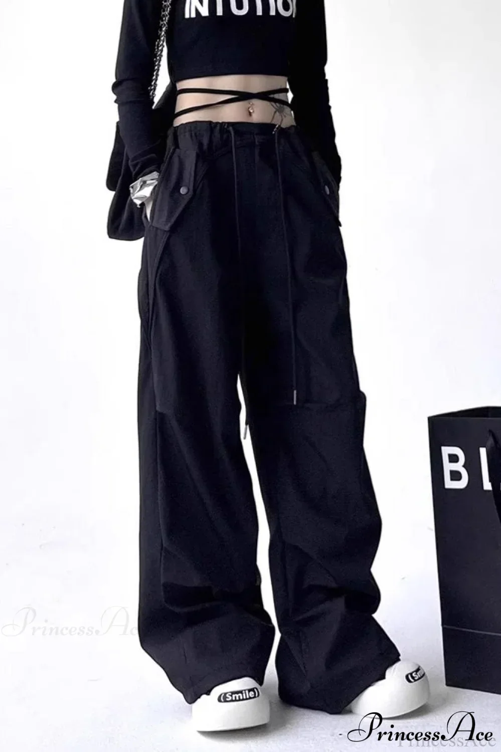 Parachute Wide-Leg Cargo Pants - Image 8